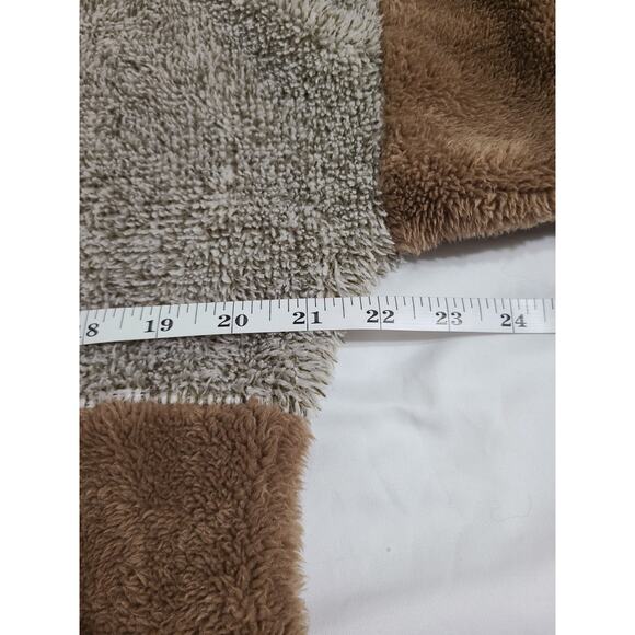 Merokeety large women's sherpa partial zip sweater - Picture 9 of 10